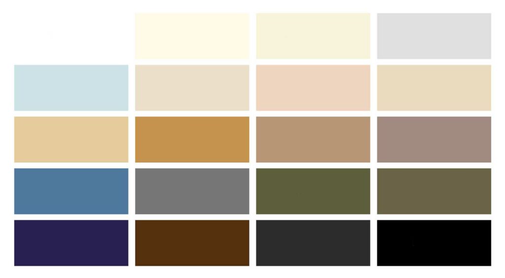 Neutral colour palette
