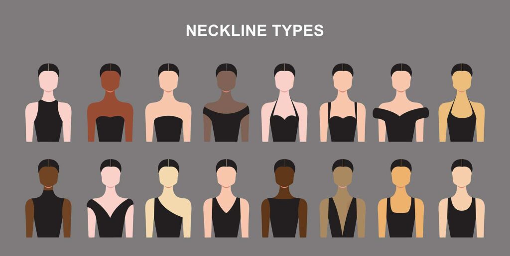 Neckline types for women