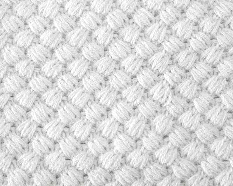 Close-up of knitted wool garment