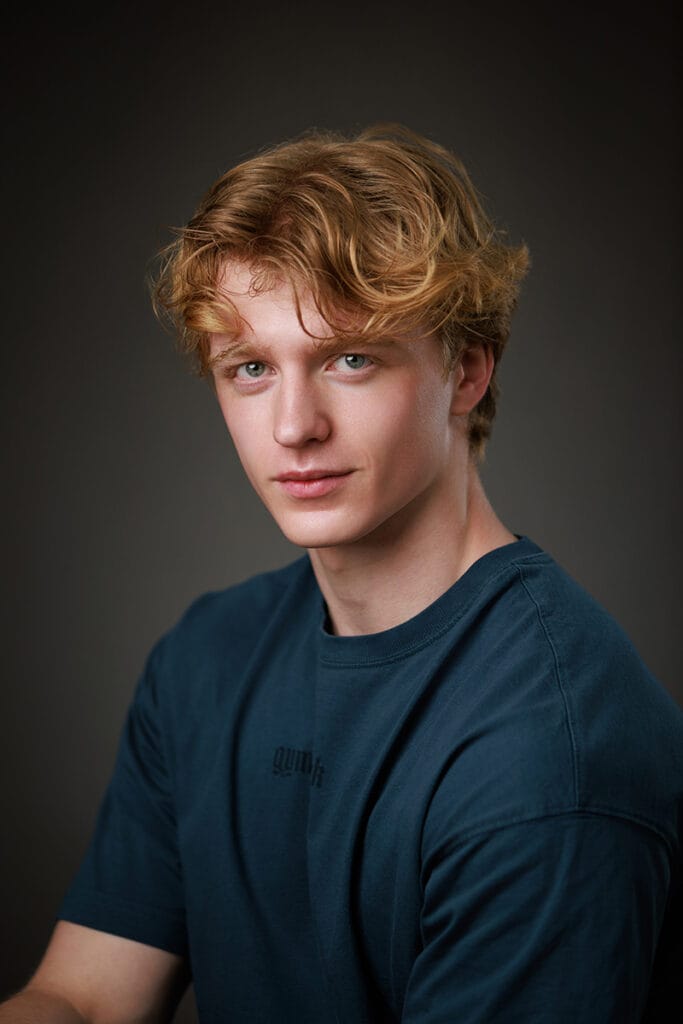 male teen actor headshot