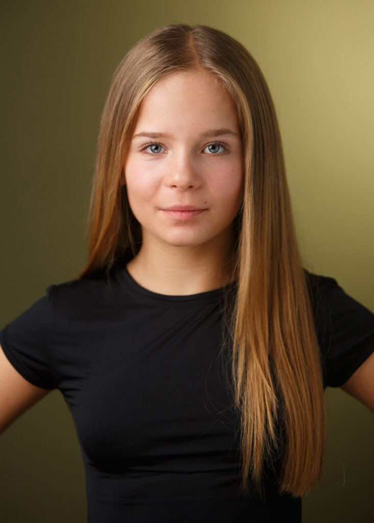 Teen performer headshot for casting submissions